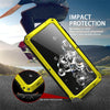 For Galaxy S20 Ultra Shockproof Waterproof Dust-proof Metal + Silicone Protective Case with Holder(Yellow)