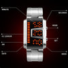 SKMEI 1179 Multifunctional Men Outdoor Sports Noctilucent Waterproof LED Digital Watch(Black)