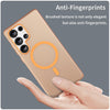For Samsung Galaxy S25 Ultra MagSafe Frosted Translucent TPU + PC Full Coverage Phone Case(Orange)