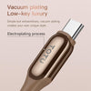 TOTUDESIGN CB-18-T 1.2m Glowing USB-A to USB-C / Type-C Charging Data Cable(Black)