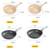 Maifan Stone Nonstick Pan Steak Fryer Induction Cooker Gas General, Diameter: 24cm (Beige)