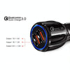 Qc3.0 Dual USB 6A Vehicle Fast Charger / Mobile Phone Tablet Fast Charging(Black)