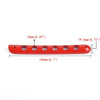 5 PCS Auto Handle Cover Door Aluminum Grab Handle Cover for Jeep Wrangler JK 4-Door 2007 -2017(Red)