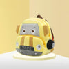 Kindergarten Schoolbag Cartoon Car Plush Backpack Children Cute Shoulder Bag(MIMI Car)