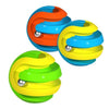 3 PCS Ball Track Fidget Cube Puzzle Decompression Toy(Yellow Blue)