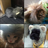 Lion Mane Cat Costume, White, 26cm Head, Small Dog/Cat