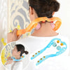 Manual Cervical Massager Home Multi-Function Shoulder And Neck Massage Roller, Shape: Strengthen Magnetic Therapy Blue