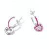 S925 Sterling Silver Simple Heart Women Earrings