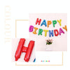 2 PCS 16 Inch Happy Birthday Letter Aluminum Film Balloon Birthday Party Decoration Specification(US Version Bandy Blue)