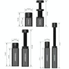 COOLMOON Graphics Card Stand Desktop Computer Graphics Card Vertical Top Support Bracket Screw Telescopic Support Rods, Adjustable Height: 5-8cm (Black)