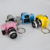 Children Mini SLR Camera Model Style Key Chain Small Pendant with Sound & LED Light(Yellow)