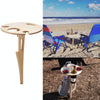 Wooden Lawn Folding Wine Rack Inserted Wine Rack Outdoor Picnic Wine Rack Folding Table