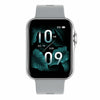 D07 1.7 inch Square Screen Smart Watch with Payment NFC Encoder(Silver)