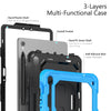For Samsung Galaxy Tab S9 / S9 FE Silicone + PC Tablet Case(Light Blue+Black)