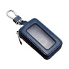 Car Remote Control Universal Visible Zipper Key Case(Royal Blue)
