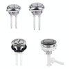 Toilet Tank Stainless Steel Spring Single and Double Buttons, Spec: 2 Buttons 48mm