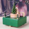 Christmas Tree Shape Home Decor Originality  Wooden Musical  Boxes