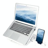 General-purpose Increased Heat Dissipation For Laptops Holder, Style: with Mobile Phone Holder(White)
