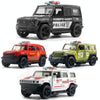 1:36 Off-road Police Car Ambulance Model Boy Car Toy With Sound and Light(White)