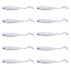 7.5cm 10pcs /Pack HENGJIA T-Tail Soft Dummy Bait Freshwater Fishing Lures(Color 4)