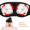 6 Keys Kneading Massage Shawl Cervical Massager, Specification: UK Plug(Black)