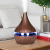 300ml USB Electric Aroma Air Diffuser Wood Ultrasonic Air Humidifier Essential Oil Aromatherapy Cool Mist Maker(White)