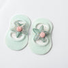 2 Pairs Baby Floor Socks Hollow Flower Spot Glue Non-Slip Children Socks, Toyan Socks: S 0-1 Years Old(Light Green)