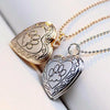 DIY Heart-shaped Photo Frame Memory Locket Pendant Necklace Jewelry(silver)