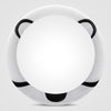 Car Steering Wheel Cartoon Short Fluff Handle Cover, Size: 38cm(Black White Round)