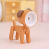 TL-23 LED Mini Foldable Cartoon Desk Lamp Pet Shape Decoration Table Lamp, Spec: Dog (Orange