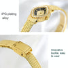 BS Bee Sister FA1659 Chain Watch Wheat Ear Watch Simple Temperament Ladies Watch(Rose Gold)