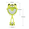 S8 2pcs Children Cartoon Animal Manual U-shaped Silicone Toothbrush for 2-12 Years Old(Blue Frog)