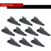 Universal Car Modification EVO Style Car Roof Radio Signal Shark Fin Decoration Accessories, Carbon Fiber Texture Style