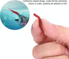 5bags 20pcs/bag 3.5cm Fishy Red Earthworm Fake Bait Luminous Fish Lure(Red)