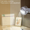 Eye-care Study Desk Lamp Dormitory Bedside Reading Rechargeable Clip-On Night Lamp(White)