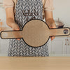 Oven Accessories Bread Dough Transfer Baking Mat Long Handle Extraction Mat(Orange)