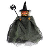 Halloween Terror Pumpkin Doll Pendant Haunted House Party Hanging Ghost Props(Green)
