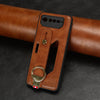 For Asus ROG Phone 6 / ROG6 Wristband Leather Back Phone Case(Brown)