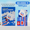 6086-4 Milk Brick Childhood Memory Ice-Cream Series Micro-Particle Building Block Toys Birthday Gift