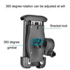 Bicycle Phone Holder 360 Degree Rotation Locking Cell Phone Clip(Black)