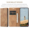 For Samsung Galaxy A56 CaseMe 013 Multifunctional Horizontal Flip Leather Phone Case(Brown)