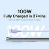 Baseus Pudding Series 100W USB to Type-C Fast Charging Data Cable, Length:1.2m(Purple)