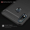 Brushed Texture Carbon Fiber Shockproof TPU Case for ASUS Zenfone Max Pro(M2) (Red)