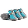 Dog Shoes Breathable Non-Slip, Lake Blue, 3.3x4cm (4 Pcs)
