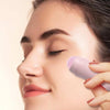 Natural Rose Quartz Face Oil Absorbing Roller Volcanic Stone Facial Skin Repair Cleansing Massager(Pink)