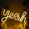 LED Yeah Neon Lights Bedroom Decoration Night Light(Warm Light)