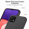 For Samsung Galaxy A22 4G Twill Fabric Leather Skin Back Phone Case(Black)