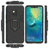 PC + TPU Shockproof Protective Case for Huawei Mate 20 Pro, with Magnetic Ring Holder (Black)