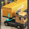 With Crane Tower JIEDE Children Container Carriage Crane Alloy Engineering Car Toy Set