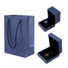 Brush PU Leather Jewelry Box Jewelry Gift Bag, Color: Royal Blue Handbag